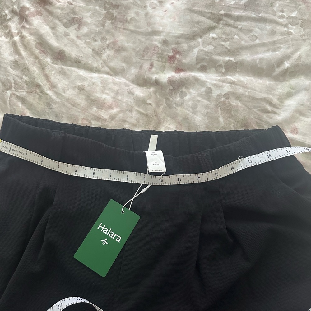 Halara Black Waffle Pants sz XL petite